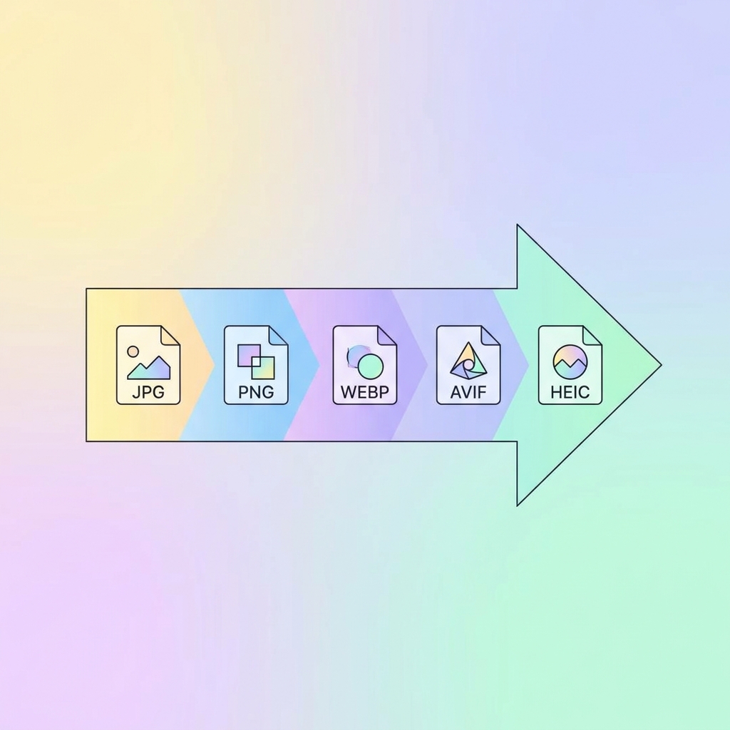 Конвертація зображень ілюстрація інструментів